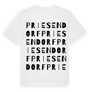 Priesendorf ordlek t-shirt – ekologisk bomull t-shirt från Pinshirt