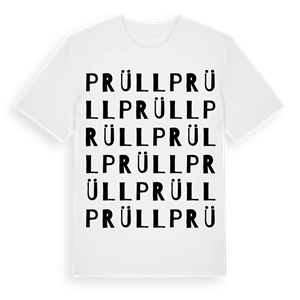 Prüll ordlek t-shirt – ekologisk bomull t-shirt från Pinshirt