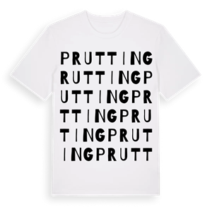 Prutting ordlek t-shirt – ekologisk bomull t-shirt från Pinshirt