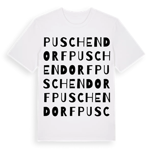 Puschendorf ordlek t-shirt – ekologisk bomull t-shirt från Pinshirt