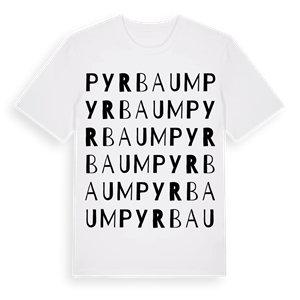 Pyrbaum ordlek t-shirt – ekologisk bomull t-shirt från Pinshirt
