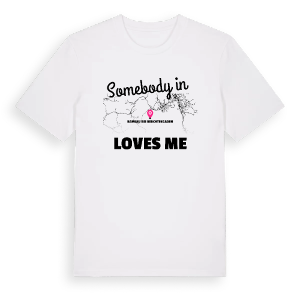 Någon i Ramsau bei Berchtesgaden älskar mig t-shirt – ekologisk bomull t-shirt från Pinshirt