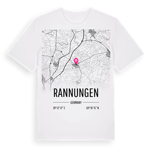 Rannungen karta t-shirt – ekologisk bomull t-shirt från Pinshirt