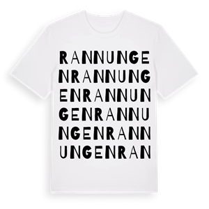 Rannungen ordlek t-shirt – ekologisk bomull t-shirt från Pinshirt