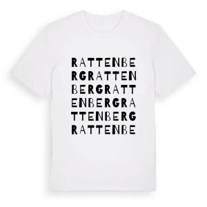 Rattenberg ordlek t-shirt – ekologisk bomull t-shirt från Pinshirt
