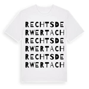 Rechts der Wertach ordlek t-shirt – ekologisk bomull t-shirt från Pinshirt