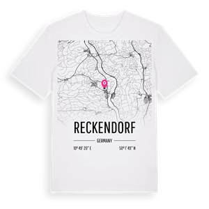 Reckendorf karta t-shirt – ekologisk bomull t-shirt från Pinshirt