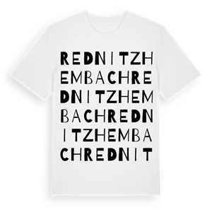 Rednitzhembach ordlek t-shirt – ekologisk bomull t-shirt från Pinshirt