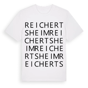 Reichertsheim ordlek t-shirt – ekologisk bomull t-shirt från Pinshirt
