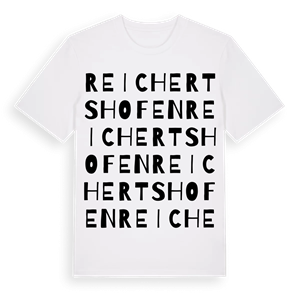 Reichertshofen ordlek t-shirt – ekologisk bomull t-shirt från Pinshirt