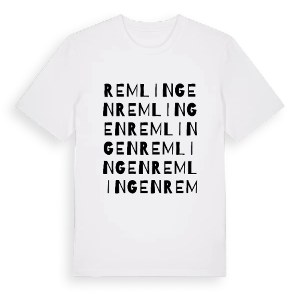 Remlingen ordlek t-shirt – ekologisk bomull t-shirt från Pinshirt