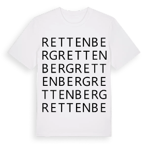 Rettenberg ordlek t-shirt – ekologisk bomull t-shirt från Pinshirt