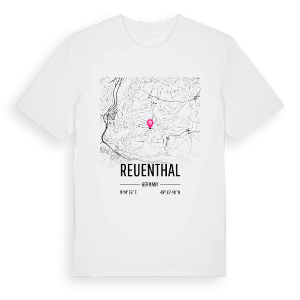 Reuenthal karta t-shirt – ekologisk bomull t-shirt från Pinshirt