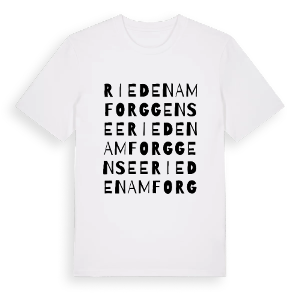 Rieden am Forggensee ordlek t-shirt – ekologisk bomull t-shirt från Pinshirt