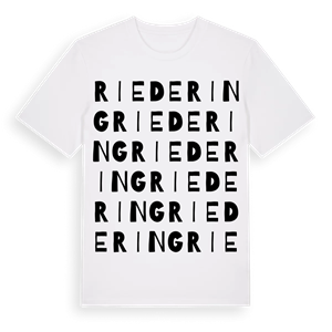 Riedering ordlek t-shirt – ekologisk bomull t-shirt från Pinshirt