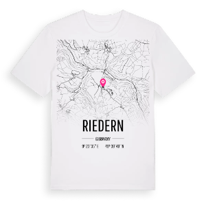 Riedern karta t-shirt – ekologisk bomull t-shirt från Pinshirt