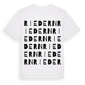Riedern ordlek t-shirt – ekologisk bomull t-shirt från Pinshirt