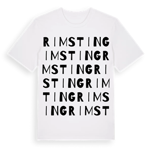 Rimsting ordlek t-shirt – ekologisk bomull t-shirt från Pinshirt