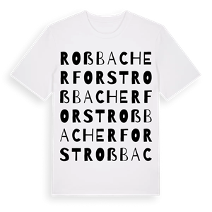 Roßbacher Forst ordlek t-shirt – ekologisk bomull t-shirt från Pinshirt