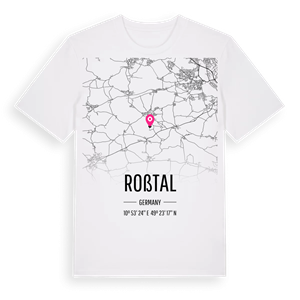 Roßtal karta t-shirt – ekologisk bomull t-shirt från Pinshirt