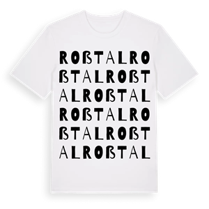 Roßtal ordlek t-shirt – ekologisk bomull t-shirt från Pinshirt