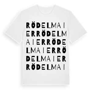 Rödelmaier ordlek t-shirt – ekologisk bomull t-shirt från Pinshirt