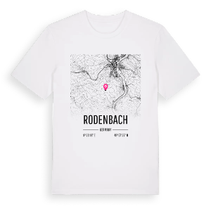 Rodenbach karta t-shirt – ekologisk bomull t-shirt från Pinshirt