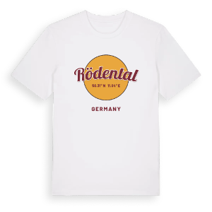 Rödental cirkel t-shirt – ekologisk bomull t-shirt från Pinshirt