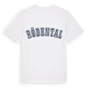 Rödental college t-shirt – ekologisk bomull t-shirt från Pinshirt