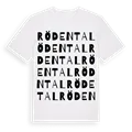 Rödental ordlek t-shirt