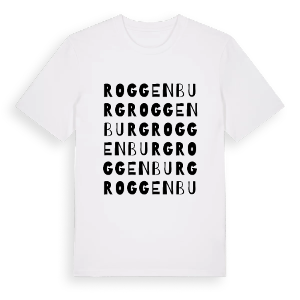 Roggenburg ordlek t-shirt – ekologisk bomull t-shirt från Pinshirt