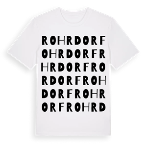 Rohrdorf ordlek t-shirt – ekologisk bomull t-shirt från Pinshirt