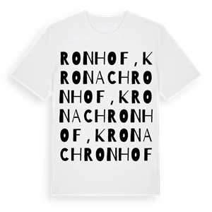 Ronhof, Kronach ordlek t-shirt – ekologisk bomull t-shirt från Pinshirt