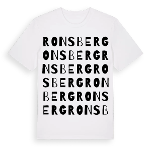 Ronsberg ordlek t-shirt – ekologisk bomull t-shirt från Pinshirt