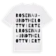 Rosenau- und Thelottviertel ordlek t-shirt