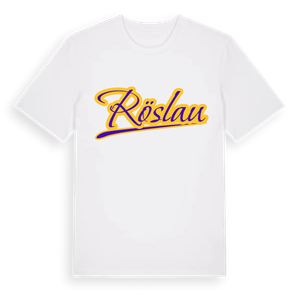 Röslau baseball t-shirt – ekologisk bomull t-shirt från Pinshirt