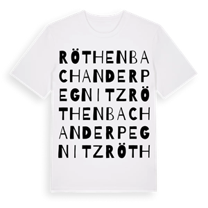 Röthenbach an der Pegnitz ordlek t-shirt – ekologisk bomull t-shirt från Pinshirt