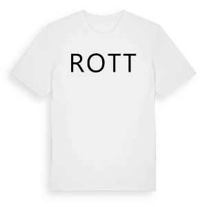 Jag älskar Rott t-shirt stort tryck – ekologisk bomull t-shirt från Pinshirt