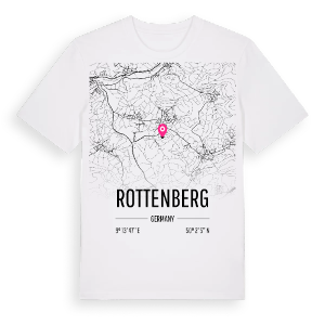 Rottenberg karta t-shirt – ekologisk bomull t-shirt från Pinshirt