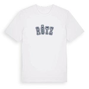 Rötz college t-shirt – ekologisk bomull t-shirt från Pinshirt