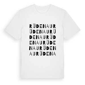Rüdenau ordlek t-shirt – ekologisk bomull t-shirt från Pinshirt