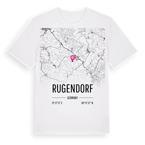 Rugendorf karta t-shirt – ekologisk bomull t-shirt från Pinshirt