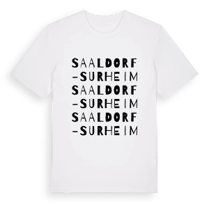 Saaldorf-Surheim ordlek t-shirt – ekologisk bomull t-shirt från Pinshirt