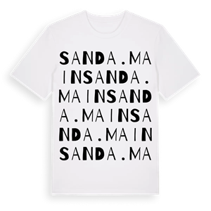 Sand a. Main ordlek t-shirt – ekologisk bomull t-shirt från Pinshirt