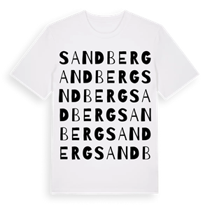 Sandberg ordlek t-shirt – ekologisk bomull t-shirt från Pinshirt