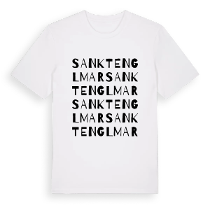 Sankt Englmar ordlek t-shirt – ekologisk bomull t-shirt från Pinshirt