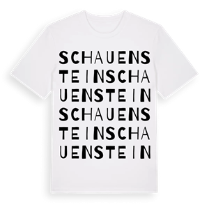 Schauenstein ordlek t-shirt – ekologisk bomull t-shirt från Pinshirt
