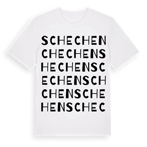 Schechen ordlek t-shirt – ekologisk bomull t-shirt från Pinshirt