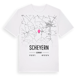 Scheyern karta t-shirt – ekologisk bomull t-shirt från Pinshirt