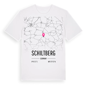 Schiltberg karta t-shirt – ekologisk bomull t-shirt från Pinshirt